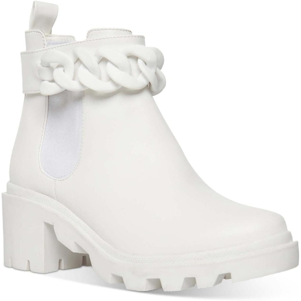 image:imageSteve Madden womens Amulet Ankle BootWhite Chain