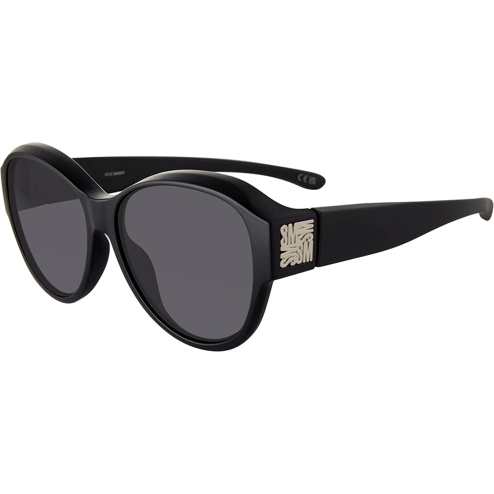 image:imageSteve Madden womens Steve Madden Female Sunglasses Style Hughes Round SunglassesMatte BlackSolid Smoke