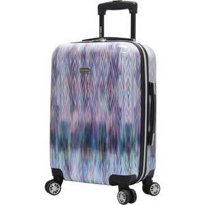 Steve Madden 28 Inch Checked Luggage Collection – Scratch Resistant (ABS + PC) Hardside Suitcase – Designer Lightweight Bag with 8-Rolling Spinner Wheels (Diamond)(Diamond)
