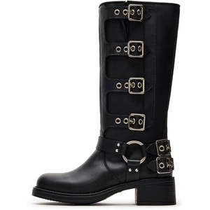 Steve Madden Rocky Boot(Black Leather)