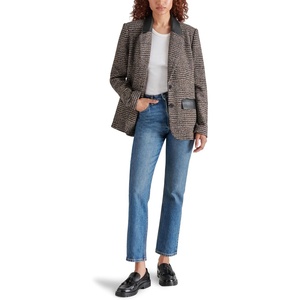Steve Madden Women’s Boyfriend Blazer(Chocolate)