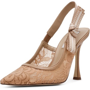 Steve Madden Women’s Bri Pump(Natural Lace)