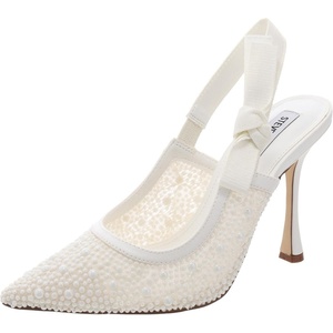 Steve Madden Women’s Bri Pump(White Lace)