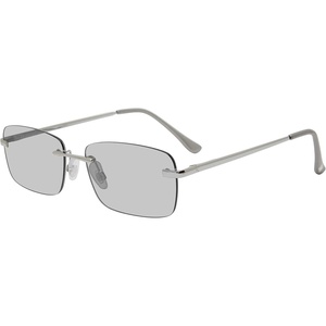 Steve Madden Women’s Caden Sunglasses(Shiny Silver/Clear Mirrored)