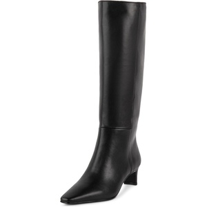 Steve Madden Women’s Dagne(Black Leather)