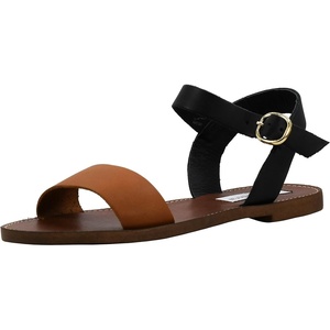 Steve Madden Women’s Donddi(Black/Tan Leather)