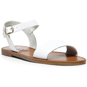 Steve Madden Women’s Donddi(White Leather)