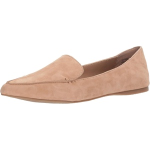 Steve Madden Women’s Featherl Loafer Flat(Camel Suede)