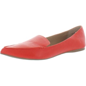 Steve Madden Women’s Featherl Loafer Flat(Coral Lizard)
