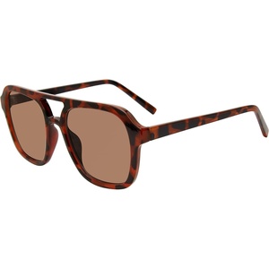 Steve Madden Women’s Female Sunglasses Style Jace Rectangular, Milky Tortoise/Light Orange, 56mm, 19mm