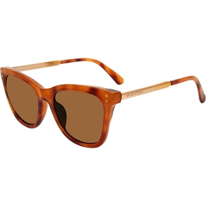 Steve Madden Women’s Female Sunglasses Style Kent Cat Eye, Milky Pink/Shiny Rose Gold/Brown Gradient, 52mm, 20mm(Tort Misc.)