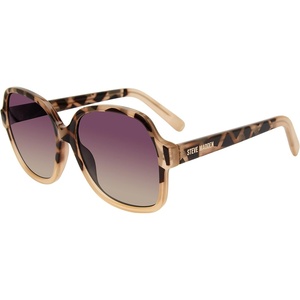 Steve Madden Womens Female Sunglasses Style Marcelle Square Sunglasses(Milky Tortoise/Smoke Gradient)