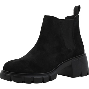 Steve Madden Women’s Howler Ankle Boot(Black Suede)