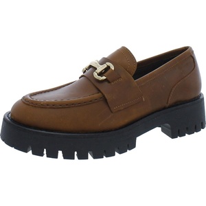 Steve Madden Women’s Lando Loafer(Brown Leather)