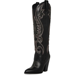 Steve Madden Women’s Lasso Western Boot(Black Multi)
