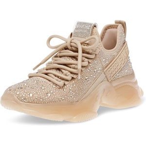 Steve Madden Women’s Maxima Sneaker(Blush Multi Rhinestone)
