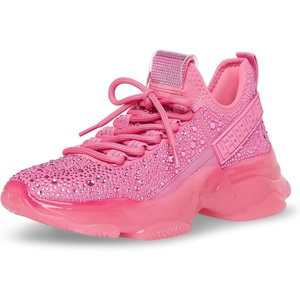 Steve Madden Women’s Maxima Sneaker(Pink Rhinestone)
