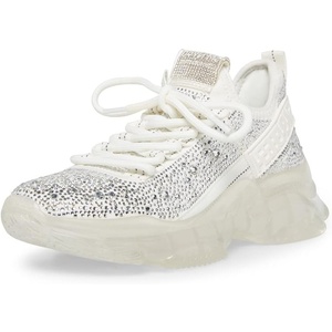 Steve Madden Women’s Maxima Sneaker(White Multi Rhinestone)