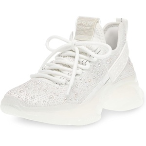 Steve Madden Women’s Maxima Sneaker(White Pearl)