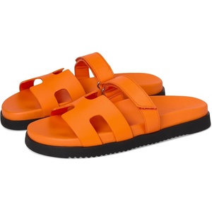 Steve Madden Women’s Mayven Sandal(Orange Leather)