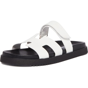 Steve Madden Women’s Mayven Sandal(White/Black)