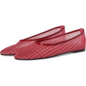 Steve Madden Women’s Meadow(Red Gingham Mesh)