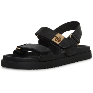 Steve Madden Women’s Mona Black Leather(Black Leather)