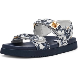 Steve Madden Women’s Mona Black Leather(Navy Multi)
