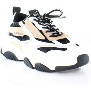 Steve Madden Women’s Possession Sneaker(Black/Fucsia)