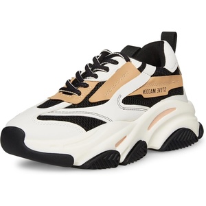 Steve Madden Women’s Possession Sneaker(Black/Tan)