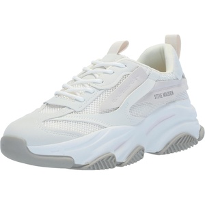 Steve Madden Women’s Possession Sneaker(Off White/Beige Grey)