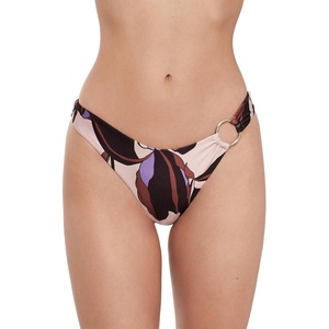 Steve Madden Women’s Scoop Hipster Bikini Bottom with Cheeky Coverage(Chloette Orchid)