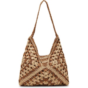 Steve Madden Women’s Steve Madden Bora Straw Crochet Hobo(Bone)