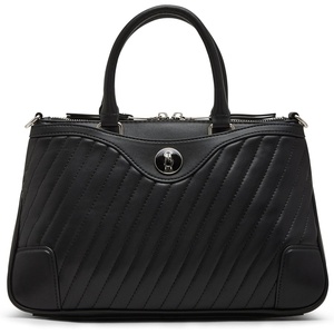 Steve Madden Women’s Steve Madden Veera Diagonal Quilted Satchel(Black)