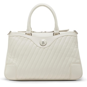 Steve Madden Women’s Steve Madden Veera Diagonal Quilted Satchel(Chalk)