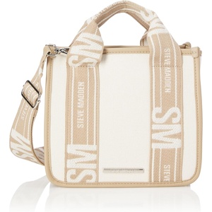 Steve Madden Women’s Steve Madden Webber Canvas Satchel(Cream/Natural)