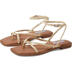 Steve Madden womens Agree Sandal(Nat Raffia)