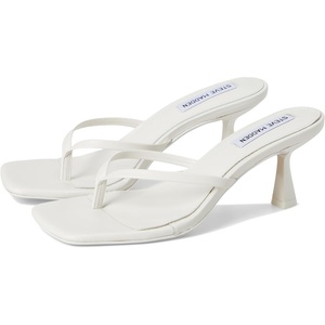 Steve Madden womens Allies(White Leather)
