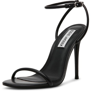 Steve Madden womens BreslinHeeled Sandal(Black Leather)