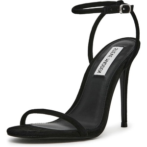 Steve Madden womens BreslinHeeled Sandal(Black Suede)