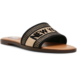 Steve Madden womens Knox Sandal(Black)