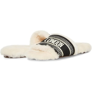 Steve Madden womens Knox Sandal(Black Multi Fur)