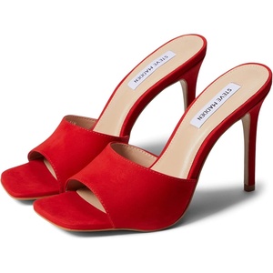 Steve Madden womens SandalsHeeled Sandal(Red Nubuck)