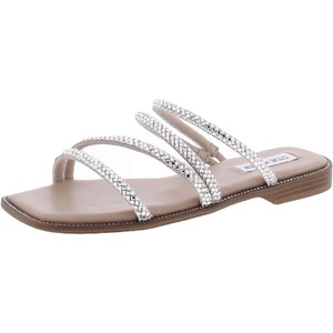 Steve Madden womens SandalsSlide Sandal(Rhinestone)