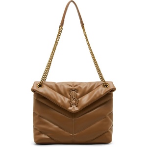 Steve Madden womens Steve Madden Britta Chevron Quilt Shoulder Bag(Cognac)