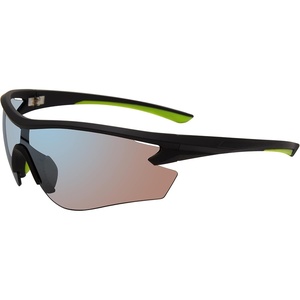 Steve Madden womens Steve Madden Female Sunglasses Style Gabe Rectangular Sunglasses(Black/Soft Lime/Rainbow Mirrored)