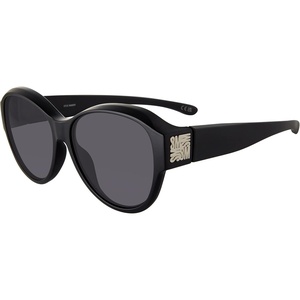 Steve Madden womens Steve Madden Female Sunglasses Style Hughes Round Sunglasses(Matte Black/Solid Smoke)