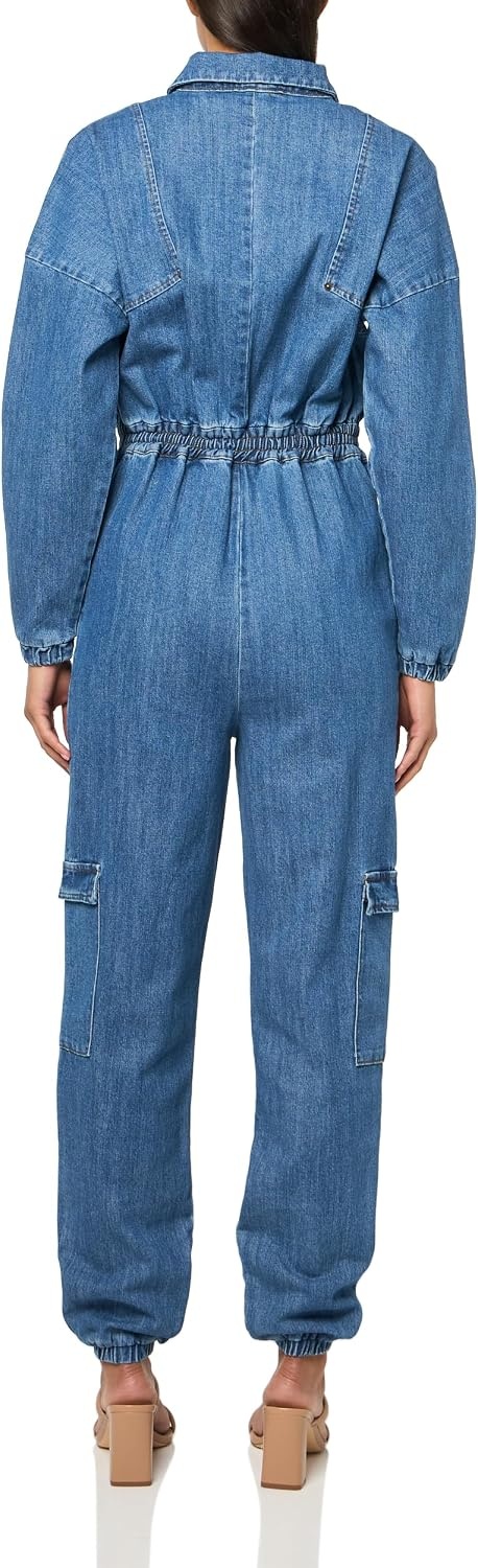 image:imageSteve Madden Womens Steve Madden Apparel Trista JumpsuitBlue Denim