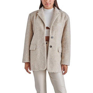 Steve Madden Women’s Nana Blazer Coat(Oatmeal Heather)