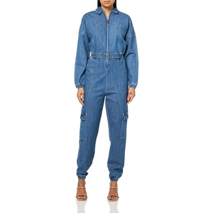Steve Madden Women’s Steve Madden Apparel Trista Jumpsuit(Blue Denim)